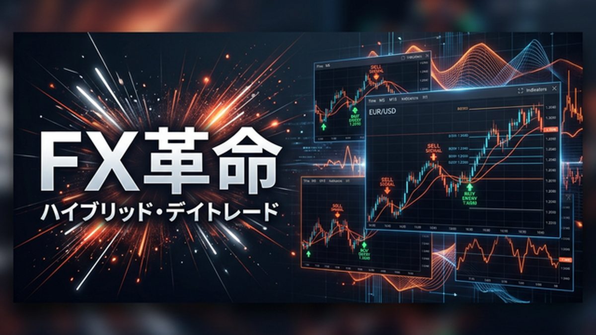 【FX革命 − 実利爆短 −ハイブリッド・デイトレード】波の構造を味方にする完全無裁量サインツール|全通貨対応・スマホ通知付き