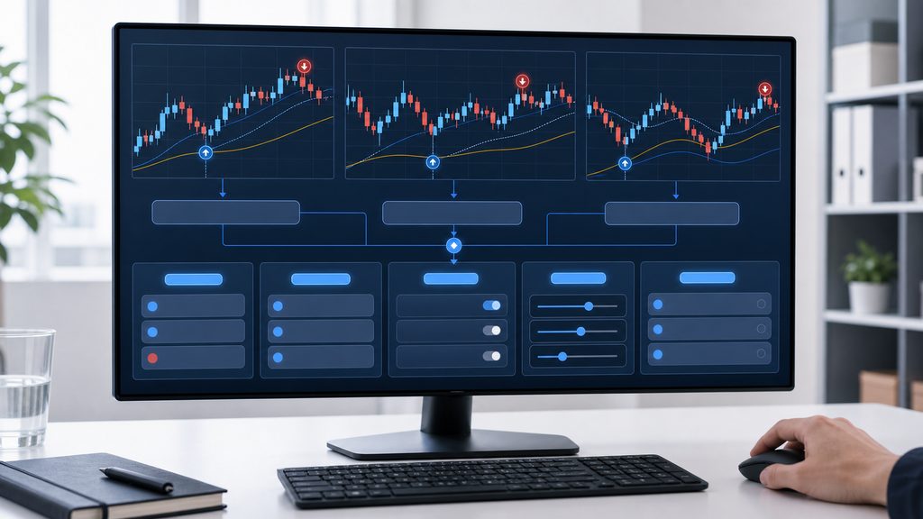 推奨通貨ペア・時間足・設定の決め方のイメージ
